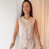 Vintage linen top coco
