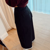 Wide black pantalon