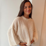 Sally Mohair Pull Ecru