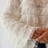Lace Ruffle Blouse