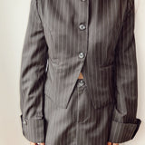 Grey striped skirt