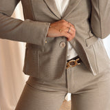 Mokka pants with belt