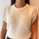 Soft lace debardeur
