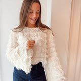 Lace Ruffle Blouse