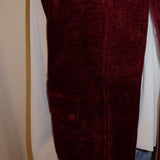 Burgundy velvet gilet