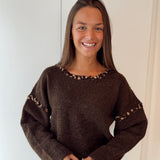 Leopard Detail Knit