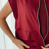 Burgundy soft gilet
