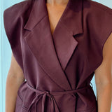 Bordeaux Blazer With strap