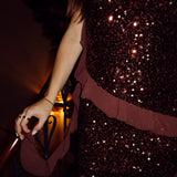 Espresso elegance dress