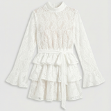 Voilant dress - White M7600