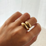 Golden twisted ring