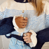 Cozy knit DARK BLUE AR1157