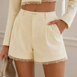 The lace short - YELLOW 3381
