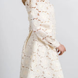 Floral lace dress BEIGE 60442L