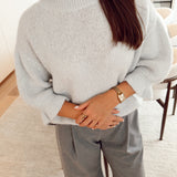 Mada cozy knit grey b606