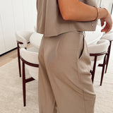 Taupe pantalon pa7198