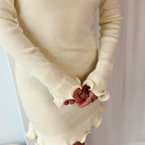 Butteryellow ruffled dress