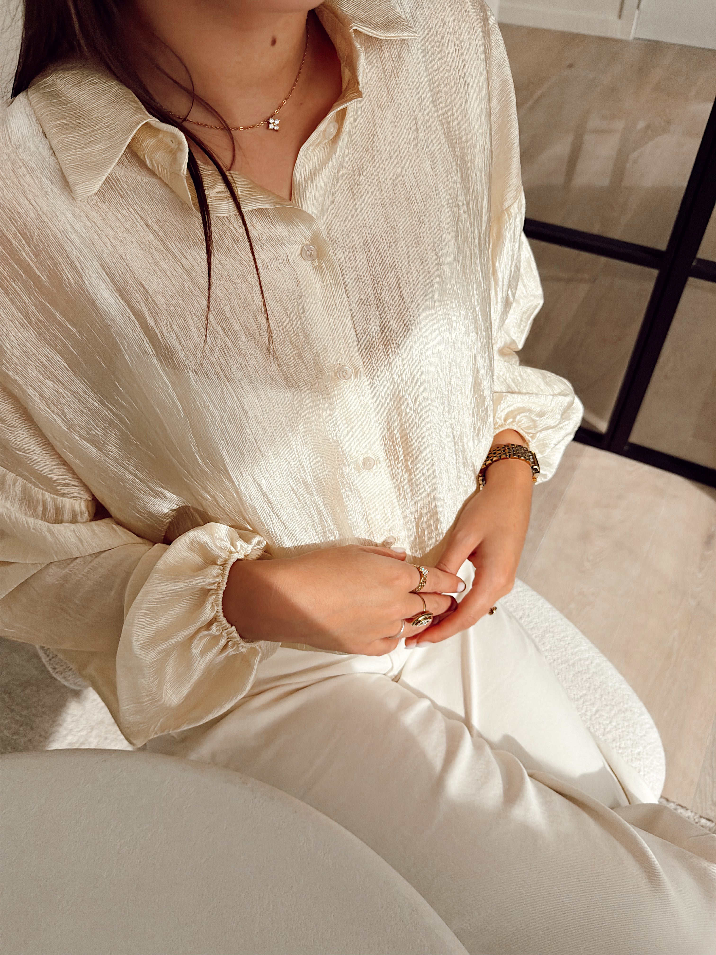 New faustine blouse ecru b602