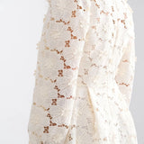 Floral lace dress BEIGE 60442L