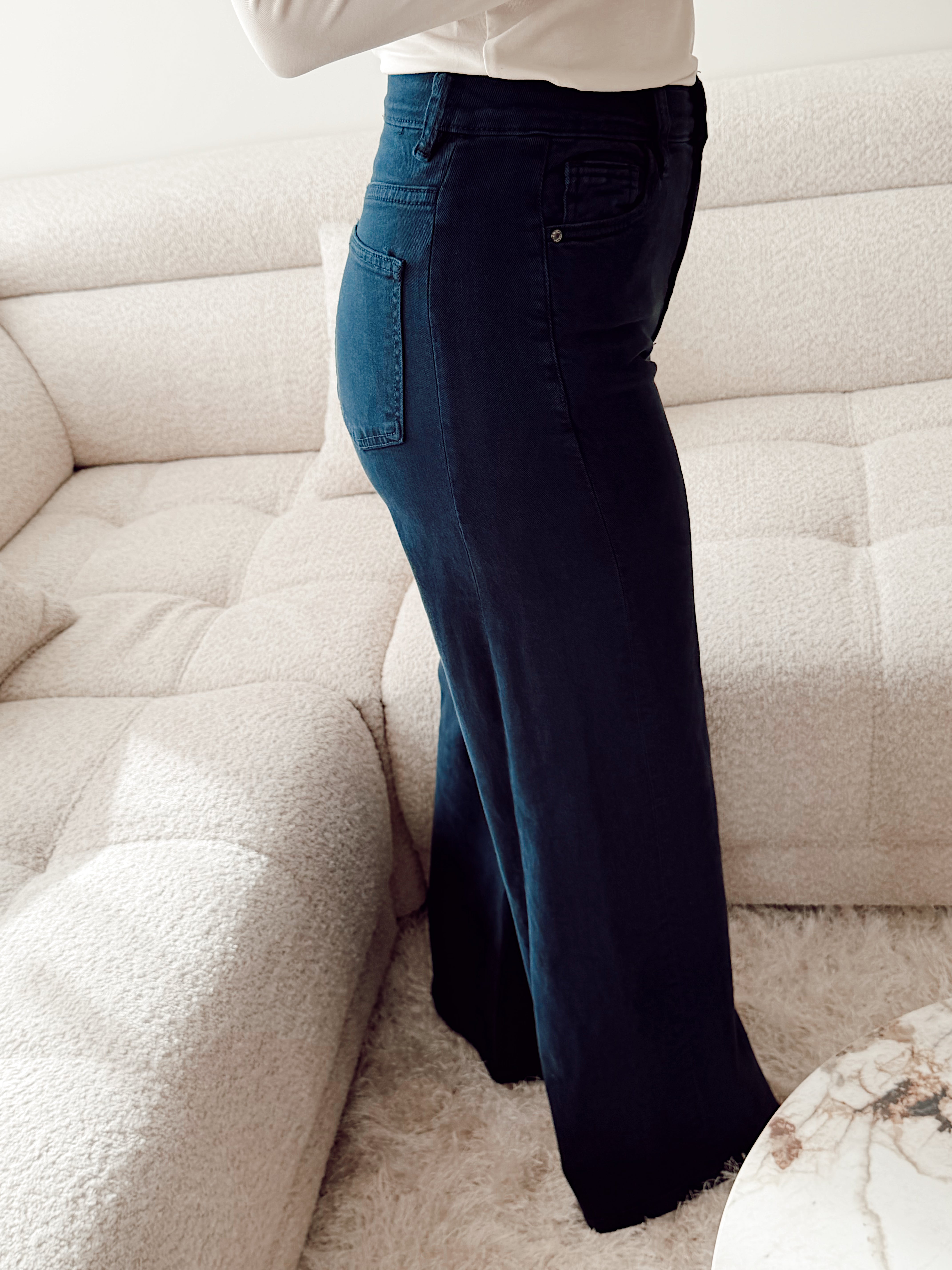 Aura pants navy b605