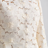 Floral lace dress BEIGE 60442L