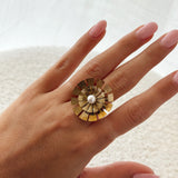 Sunny pearl ring