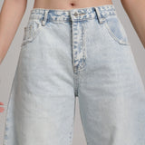 Light blue balloon jeans A5180