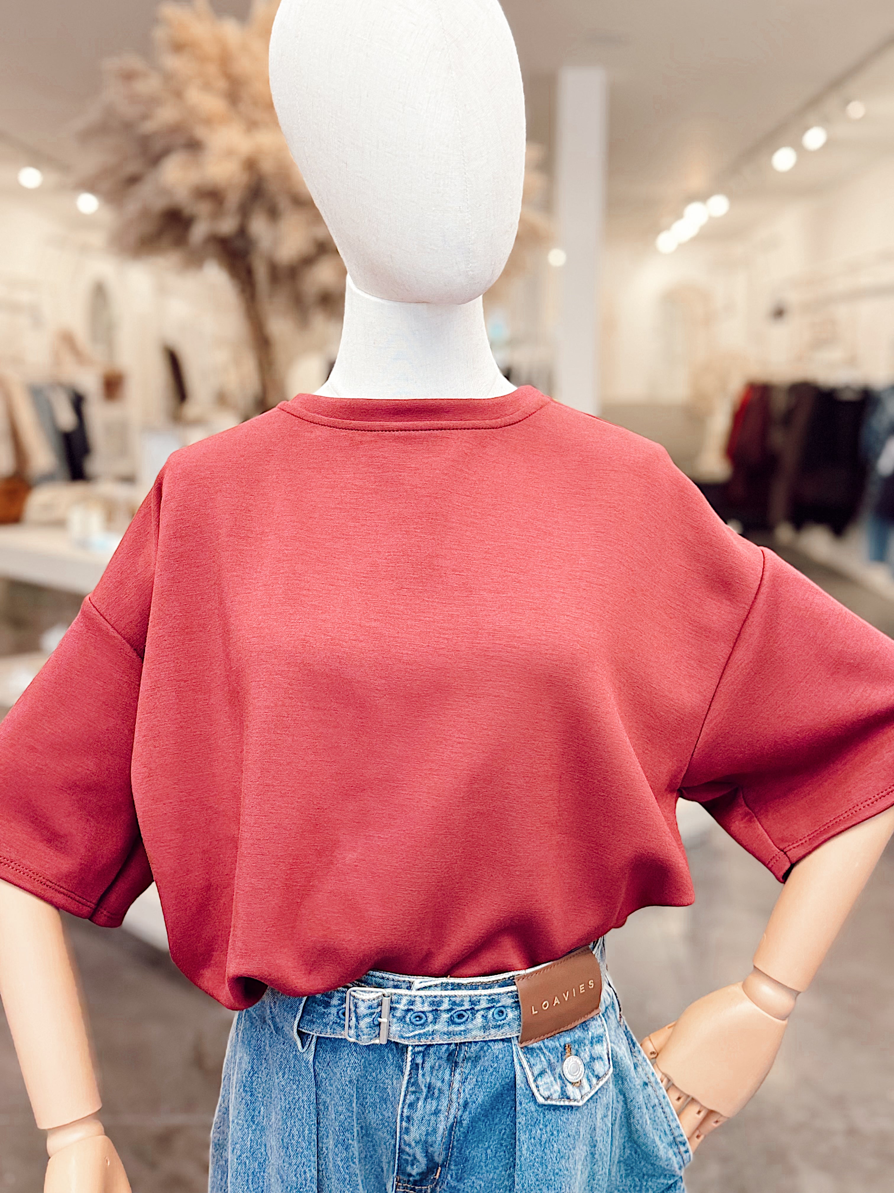Iconic Tee Bordeaux