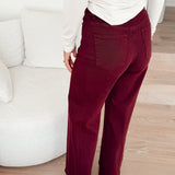 Aura pants aubergine b605