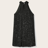 Noella sequin halterneck dress