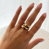 Golden twisted ring