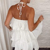 Flowy dress L113 CREME
