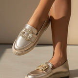 Champagne espadrilles BK554NN