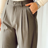 Wide green pantalon