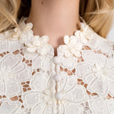 Floral lace dress BEIGE 60442L