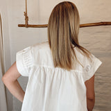 Vintage blouse 9336 WHITE