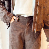 Brown velours pantalon