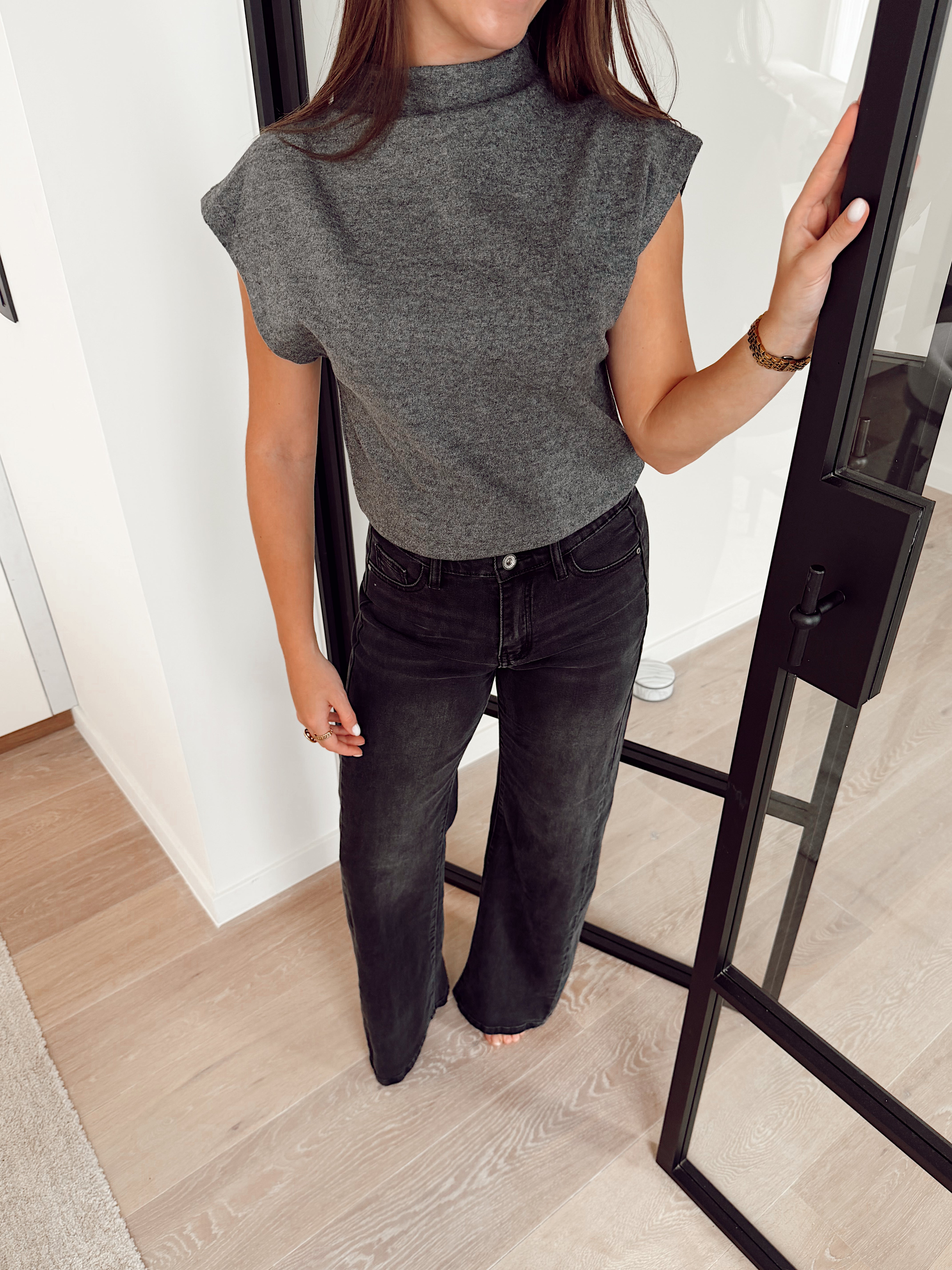 Aura pants black b605