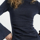 Coster Navy glitter top