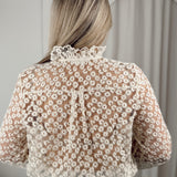 Flower lace blouse