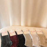 Ruffle glitter socks