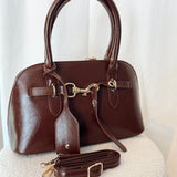 Brown leather bag