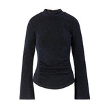 Coster Navy glitter top