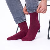 Glitter Socks Wine Red