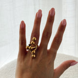 Golden bubble ring