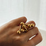Golden bubble ring
