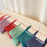 Amour glitter socks