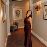 Nightfall silk dress