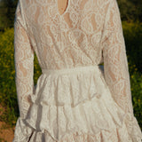 Voilant dress - White M7600