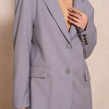 Grey split blazer - V2559